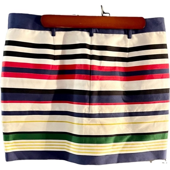J.Crew Mini Multi Colored Striped Skirt - Picture 2 of 3
